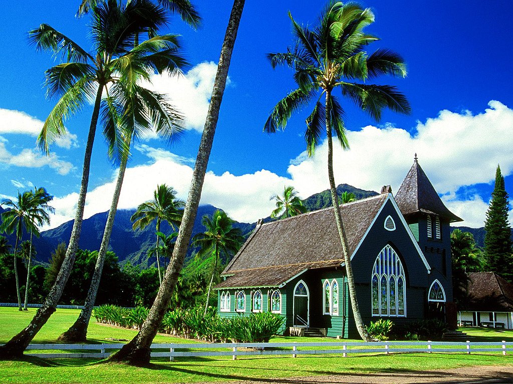 Waioli Huiia Church, Hanalei, Kauai, Hawaii